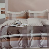 Set lenjerie de pat Colorful Home / Satin / Euro