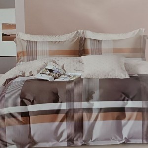 Set lenjerie de pat Colorful Home / Satin / Euro