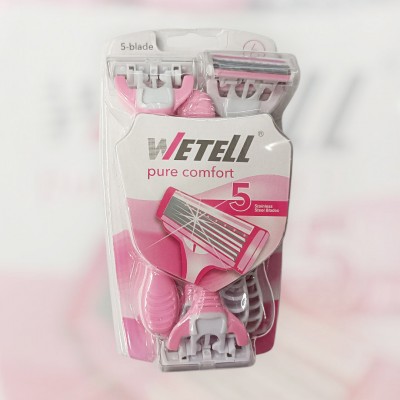 Бритва WeteLL pure comfort  5 лезвий / 6 шт