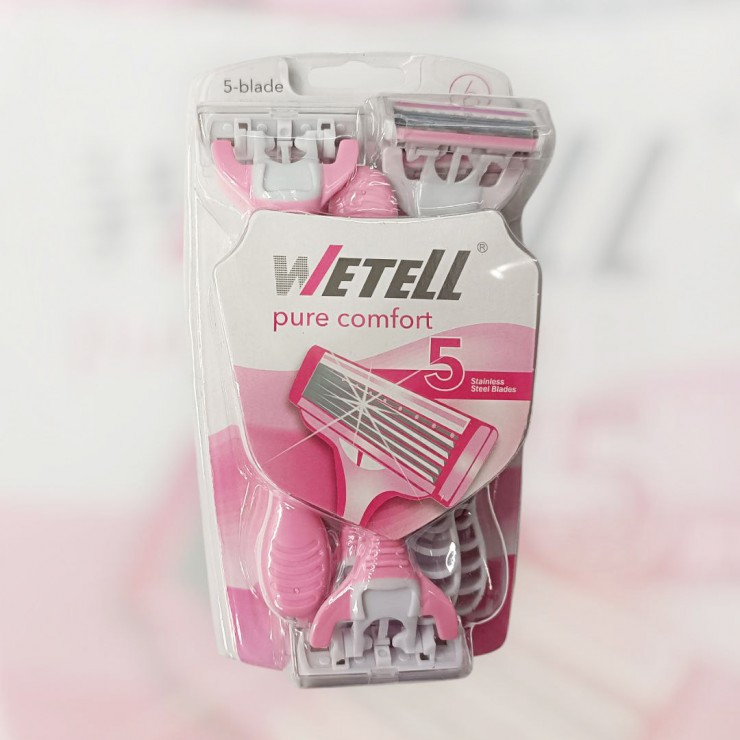 Бритва WeteLL pure comfort  5 лезвий / 6 шт