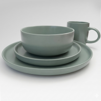 Набор посуды 16 ед, керамика Green Grey