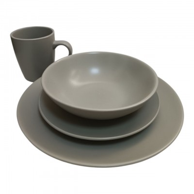 Набор посуды 16 ед, керамика, Dinner set (серо - бежевый) Набор посуды 16 ед, керамика, Dinner set (серо - бежевый)