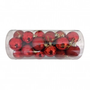 Шары елочные 24 шт. D5, B-5612, Красные Шары елочные 24 шт. D5, B-5612, Красные