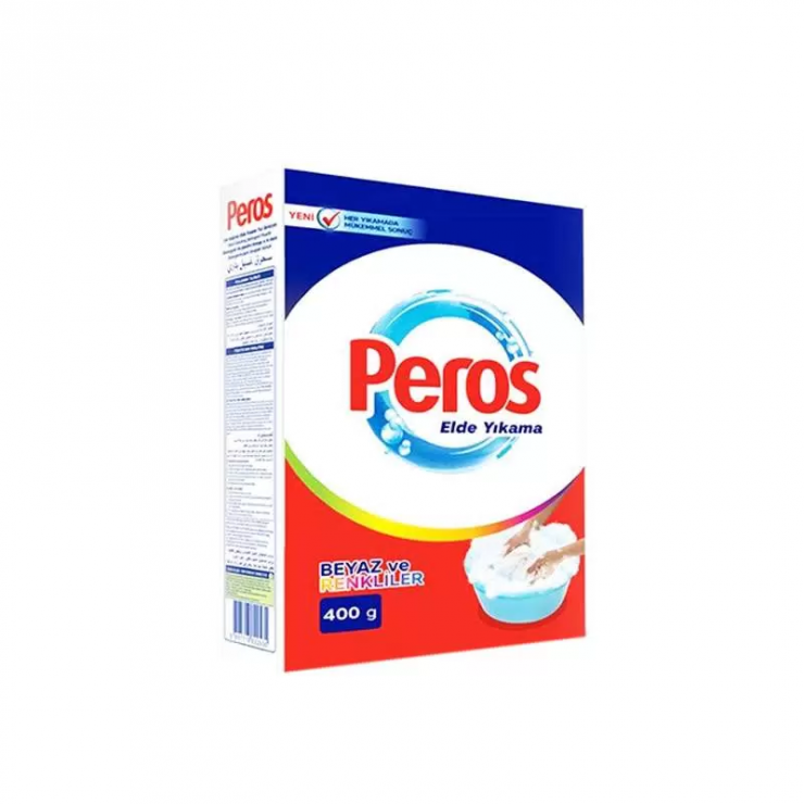 Detergent PEROS pentru spalare manuala, 400 gr, pentru rufe albe si colorate (с)