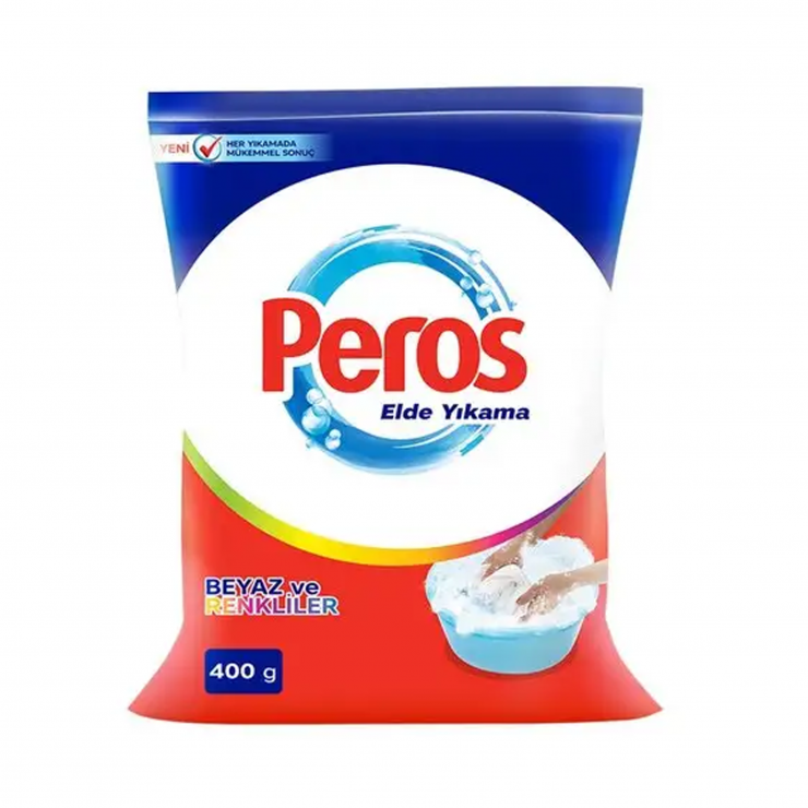 Стиральный порошок PEROS для ручной стирки, 400гр, для белого и цветного белья (п) Стиральный порошок PEROS для ручной стирки, 400гр, для белого и цветного белья (п)