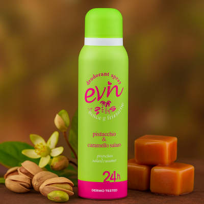 Дезодорант Evin Pistacchio & Caramello salato 150 ml / 24H