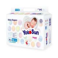 Подгузники YokoSun Japan Quality Newborn  (2-5 кг), 34 шт