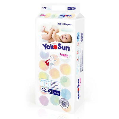 Подгузники YokoSun Japan Quality Comfort XL, 13+ кг, 42 шт