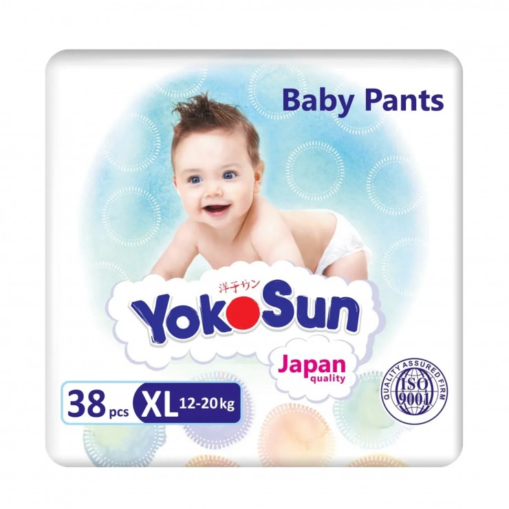 Трусики - подгузники YokoSun Japan Quality  (12-20 кг), 38 шт