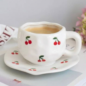 Чашка с блюдцем, Cherry, 300ml Чашка с блюдцем, Cherry, 300ml