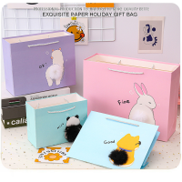 Пакет подарочный, c меховой вставкой, 32x26x11cm (midi)