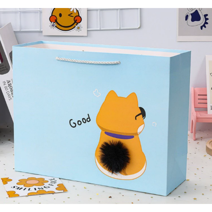 Punga cadou, cu  blanita, 38x32x12cm (maxi)