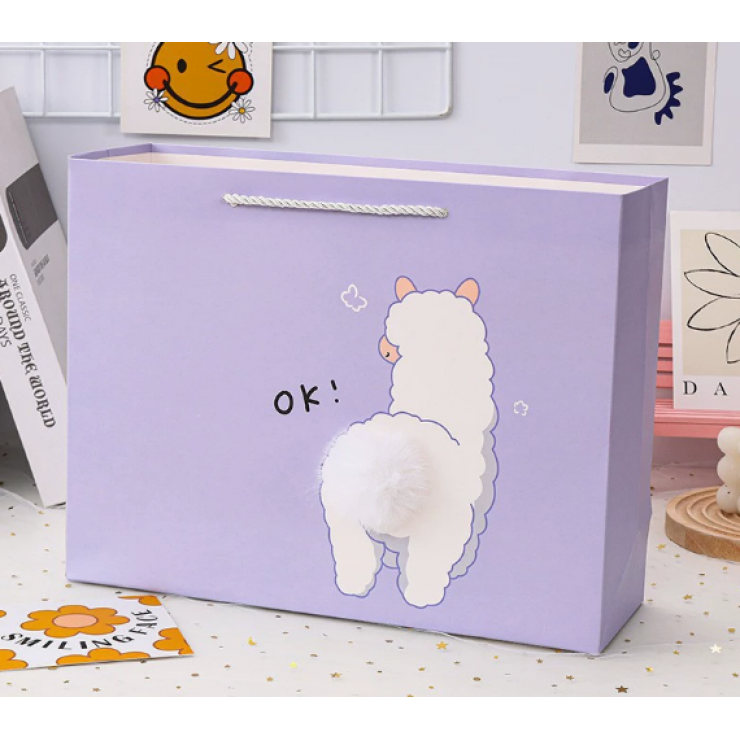 Punga cadou, cu  blanita, 38x32x12cm (maxi)