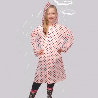 Плащ дождевик, винил, легкий, детский