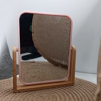 Oglinda pe suport din bambus, 15,5 х 20 cm