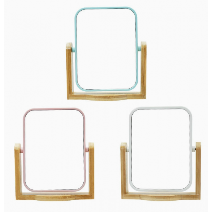 Oglinda pe suport din bambus, 15,5 х 20 cm Oglinda pe suport din bambus, 15,5 х 20 cm