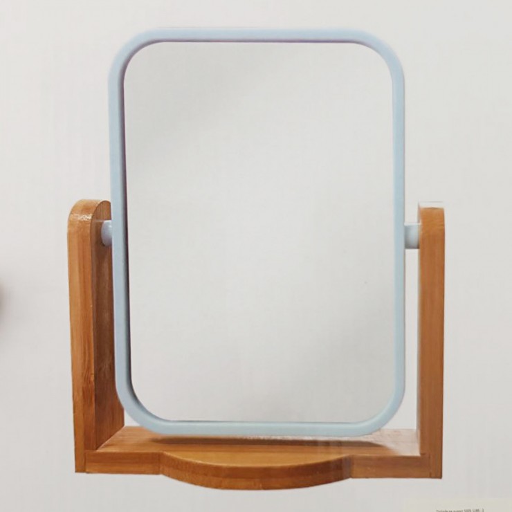 Oglinda pe suport din bambus, 15,5 х 20 cm Oglinda pe suport din bambus, 15,5 х 20 cm