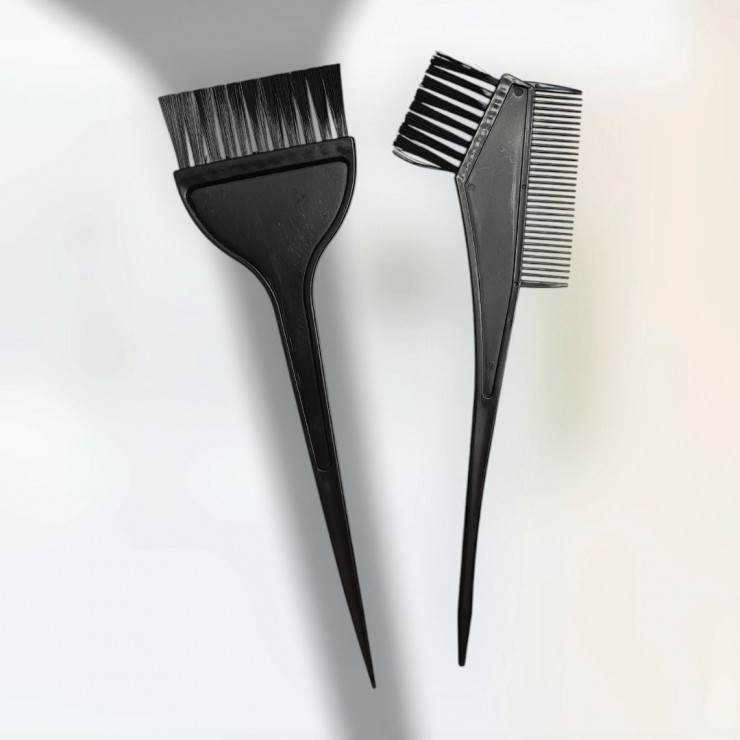 Perie si Perie-pieptene pentru vopsirea parului in set