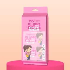 Servetele DOYFRESH, umede, mini, Pink, set 8 buc