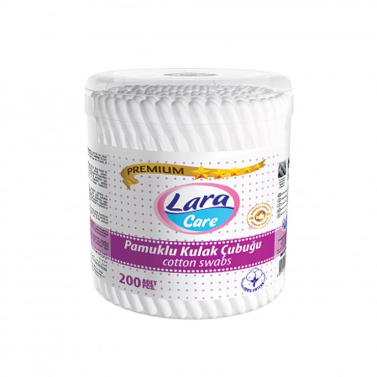 Ватные палочки Lara 200 шт Ватные палочки Lara 200 шт
