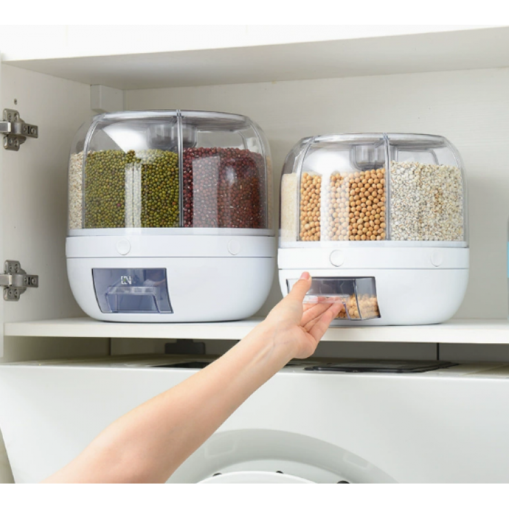 Dozator rotativ pentru cereale, 6 sect. 4,5L