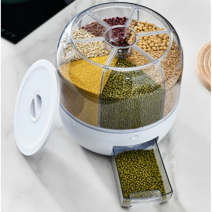 Dozator rotativ pentru cereale, 6 sect. 4,5L