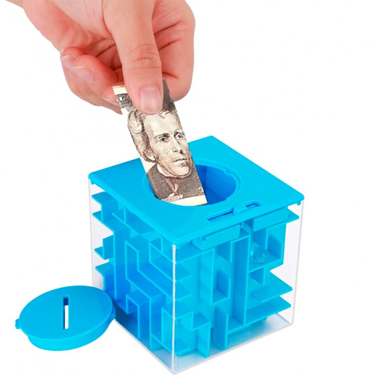 Cub pusculita cu labirint Maze Money Box, 6+ (1806-A)