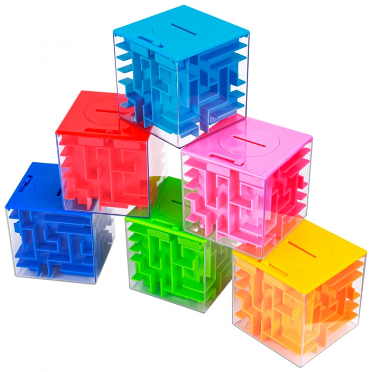 Cub pusculita cu labirint Maze Money Box, 6+ (1806-A)