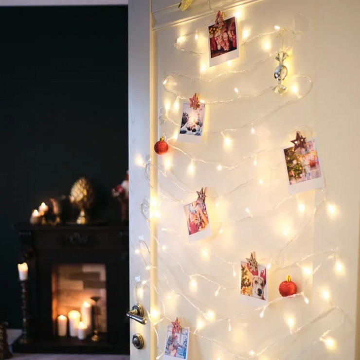 Ghirlanda, 200 lampi LED, lumina calda, 16 m Ghirlanda, 200 lampi LED, lumina calda, 16 m