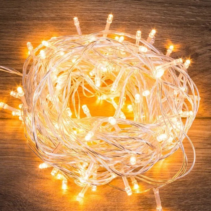 Ghirlanda, 200 lampi LED, lumina calda, 16 m Ghirlanda, 200 lampi LED, lumina calda, 16 m