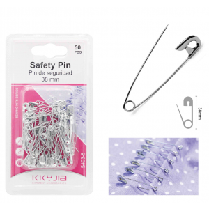 Булавка Kkyjia, 38 мм, 50 шт, S403-5 Булавка Kkyjia, 38 мм, 50 шт, S403-5