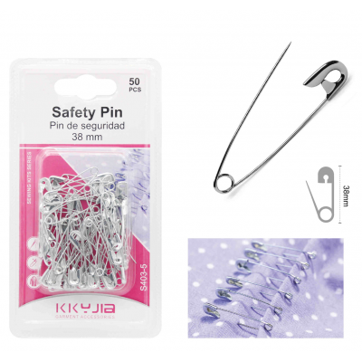Булавка Kkyjia, 38 мм, 50 шт, S403-5 Булавка Kkyjia, 38 мм, 50 шт, S403-5