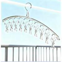 Сушилка - вешалка  Kkyjia, металлическая, для носков, 10 зажимов