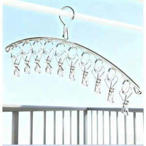 Сушилка - вешалка Kkyjia, металлическая, для носков, 10 зажимов Сушилка - вешалка Kkyjia, металлическая, для носков, 10 зажимов