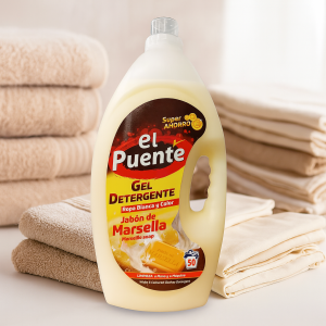 Gel - detergent El Puente, Jabon de Marsella, 4L / Universal