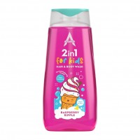 Sampon & gel de dus Astonish for kids 400 ml / inghetata cu zmeura
