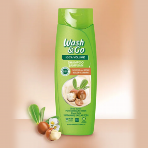 Sampon  WASH&GO Shea Extract Damaged 360 ml