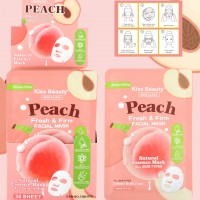 Masca pentru fata Kiss Beauty, Peach, improspatare si fermitate