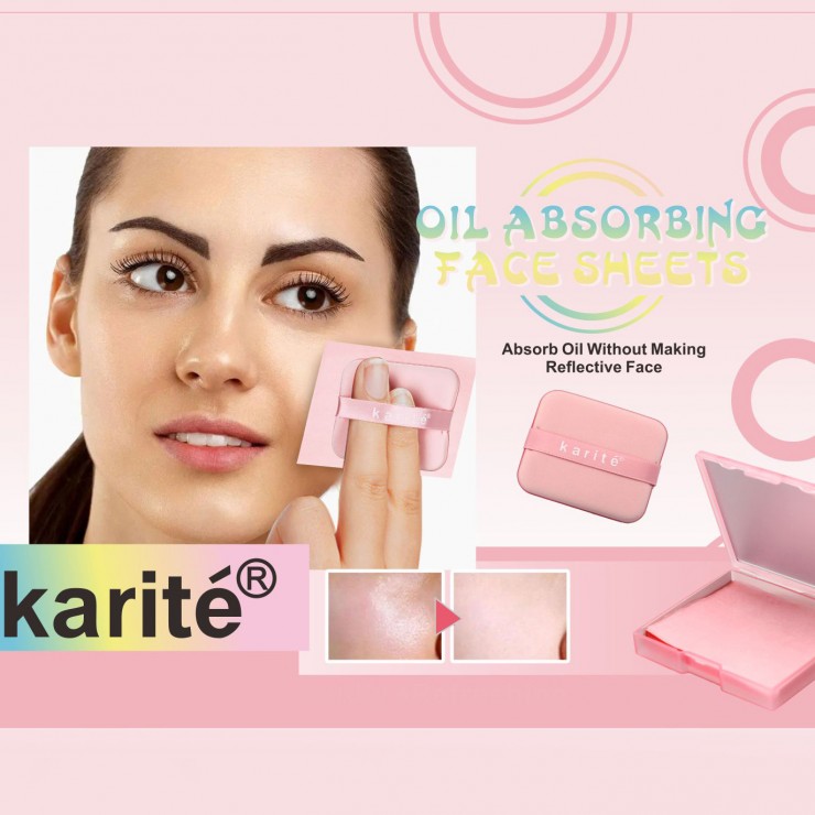 Салфетки матирующие, с зеркалом, Karite, 100 шт