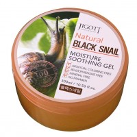 JIGOTT Black Snail - Gel hidratant pentru fata si corp, cu extract de mucina de melc, 300 ml