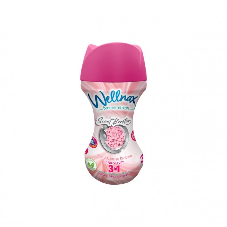 Ополаскиватель для белья в гранулах Wellnax PINK VELVET  210 gr