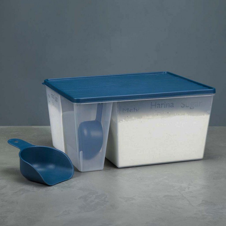Контейнер с лопатками для муки и других круп DecoBella CleanSpoons