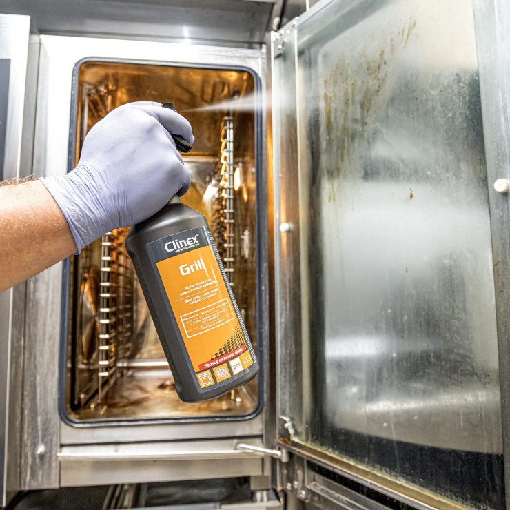 Clinex Profesional Grill средство для чистки грилей и духовок, 1л