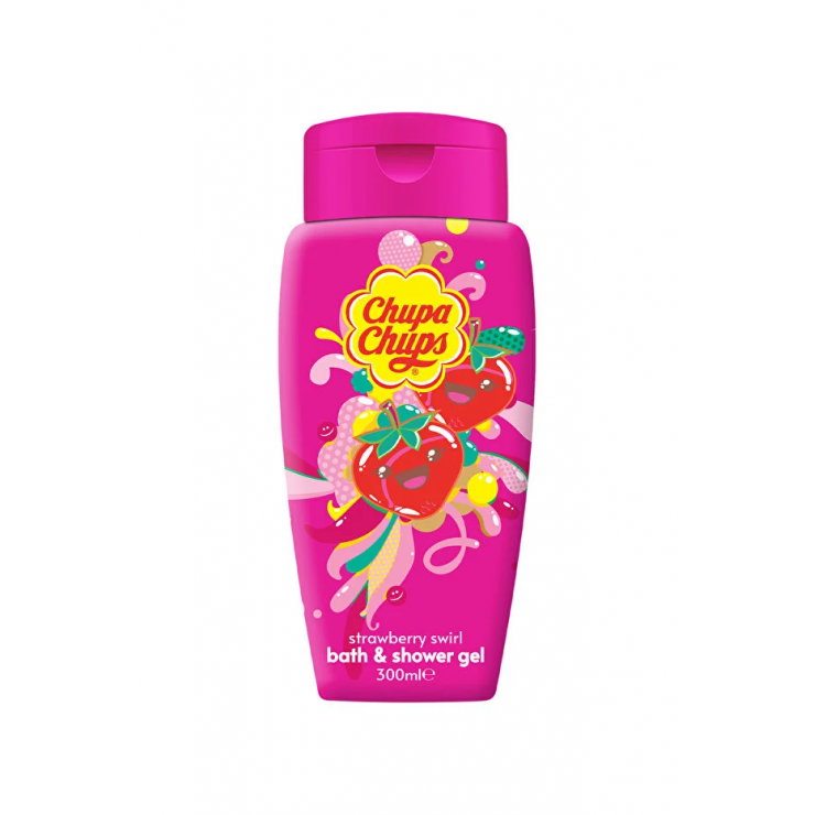 Gel de dus CHUPA CHUPS, Strawberry Swirl, 300 ml Gel de dus CHUPA CHUPS, Strawberry Swirl, 300 ml
