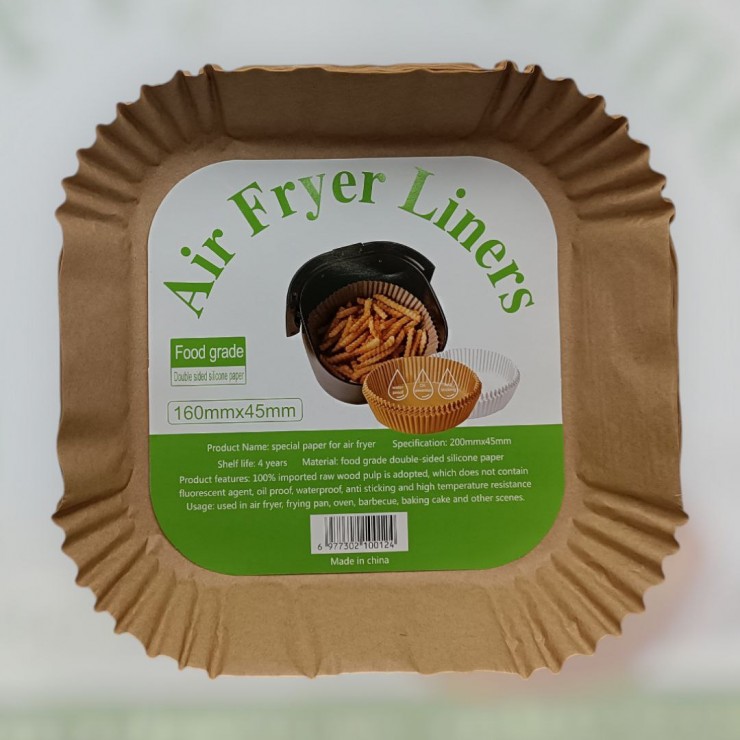 Hirtie pentru friteuza, patrata, 16 х 4.5 cm, 50 buc