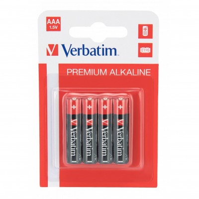 Батарейки Verbatim Alkaline LR03 AAA 1.5V (4 шт) Батарейки Verbatim Alkaline LR03 AAA 1.5V (4 шт)