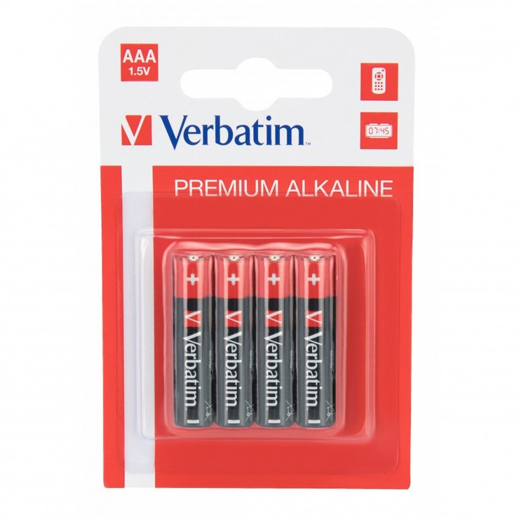 Батарейки Verbatim Alkaline LR03 AAA 1.5V (4 шт) Батарейки Verbatim Alkaline LR03 AAA 1.5V (4 шт)