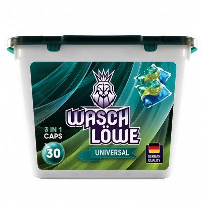 Капсулы Wasch Lowe Universal, для стирки белья, 3 в 1, 15 гр х 30 шт Капсулы Wasch Lowe Universal, для стирки белья, 3 в 1, 15 гр х 30 шт