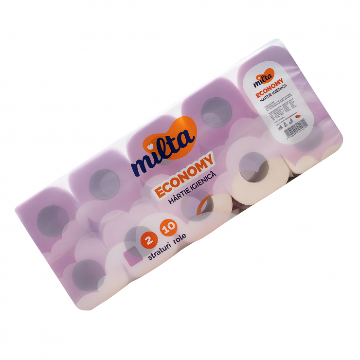 Туалетная бумага MILTA Economy 10 рул, 2 сл Туалетная бумага MILTA Economy 10 рул, 2 сл