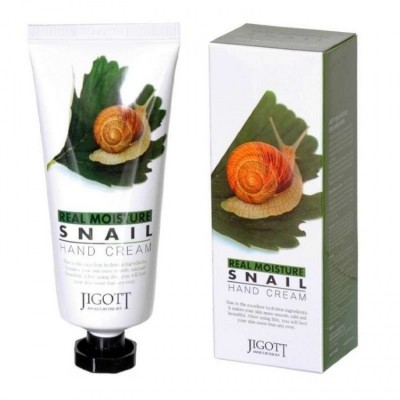 Увлажняющий крем для рук с муцином улитки Jigott Real Moisture Snail Hand Cream 100мл Увлажняющий крем для рук с муцином улитки Jigott Real Moisture Snail Hand Cream 100мл
